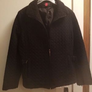 Women's large black quilted jacket